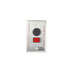 Alarm Controls TS SPDT, 2A, Illuminated Alternate Action Push Button, Emergency Door Release-Alarm Will Sound