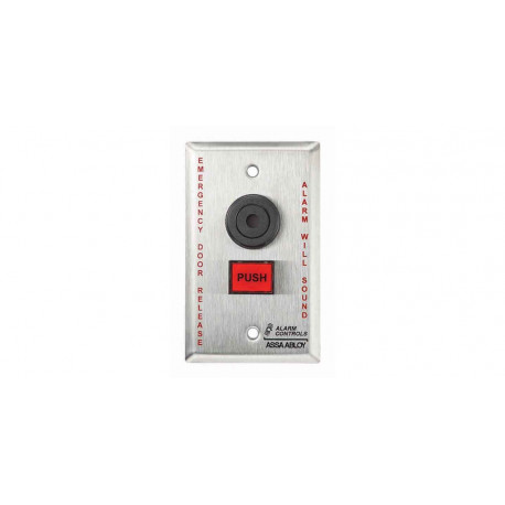 Alarm Controls  TS SPDT, 2A, Illuminated Alternate Action Push Button
