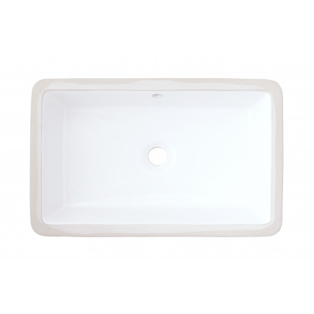 American Imaginations AI-27747 21.875-in. W 13.875-in. D CUPC Certified Rectangle Bathroom Undermount Sink White Color