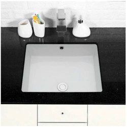 American Imaginations AI-3360 Rectangle Bathroom Undermount Sink White Color