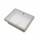 American Imaginations AI-3360 Rectangle Bathroom Undermount Sink White Color