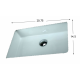 American Imaginations AI-346 20.75-in. W 14.75-in. D Rectangle Bathroom Undermount Sink