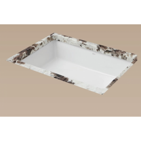 American Imaginations AI-34621 19.5-in. W 15.75-in. D CSA Certified Rectangle Bathroom Undermount Sink White Color