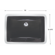 American Imaginations AI-34629 18-in. W 12.375-in. D CSA Certified Rectangle Bathroom Undermount Sink Black Color