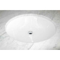 American Imaginations AI-34418 19.375-in. W 15.75-in. D CUPC Certified Oval Bathroom Undermount Sink White Color