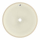 American Imaginations AI-34373 16-in. W 16-in. D CUPC Certified Round Bathroom Undermount Sink Biscuit Color
