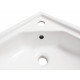 American Imaginations AI-27403 21.5-in. W Wall Mount White Bathroom Vessel Sink 1 Hole Center Drilling
