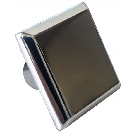 American Imaginations AI-21401 1.2-in. W Square Stainless Steel Cabinet Knob Chrome Color