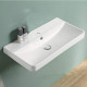 American Imaginations AI-29157 23.82-in. W 13.98-in. D Ceramic Top White Color 1 Hole Faucet