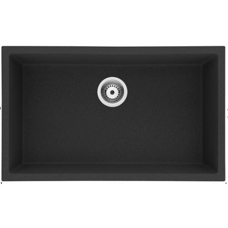 American Imaginations AI-29198 30-in. W CSA Approved Black Granite Composite Kitchen Sink With 1 Bowl