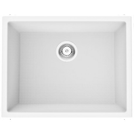 American Imaginations AI-29206 23-in. W CSA Approved White Granite Composite Kitchen Sink With 1 Bowl