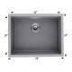 American Imaginations AI-29270 23-in. W CSA Approved Black Granite Composite Kitchen Sink With 1 Bowl