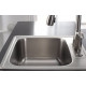 American Imaginations AI-29370 25-in. W CUPC Approved Stainless Steel Kitchen Sink With 1 Bowl And 20 Gauge