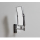 American Imaginations AI-646 16.36-in. W Rectangle Stainless Steel Wall Mount Magnifying Mirror Chrome