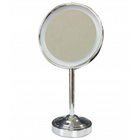 American Imaginations AI-28717 10-in. W Round Stainless Steel Above Counter Magnifying Mirror Chrome Color