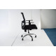 American Imaginations AI-28707 25.2-in. W 37.8-in. H Modern Stainless Steel-Plastic-Nylon Office Chair Black