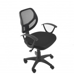 American Imaginations AI-287 23.23-in. W 37.4-in. H Modern Stainless Steel-Plastic-Nylon Office Chair