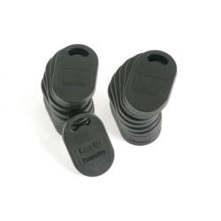 Secura Key RKKT-02 Key Tags (FOBS), Black Plastic, sequentially numbered w/ Facility Code