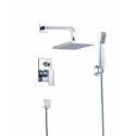 American Imaginations AI-29314 Wall Mount Stainless Steel Shower Kit Chrome Color