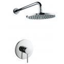 American Imaginations AI-29316 Wall Mount Stainless Steel Shower Kit Chrome Color