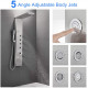 American Imaginations AI-343 Rectangle Wall Mount CUPC Approved Stainless Steel Shower Panel