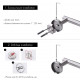 American Imaginations AI-34558 24-in. W Round Stainless Steel Towel Bar Brushed Stainless Steel