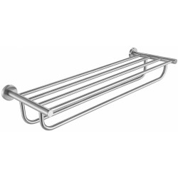 American Imaginations AI-34559 26-in. W Round Stainless Steel Towel Bar Brushed Stainless Steel