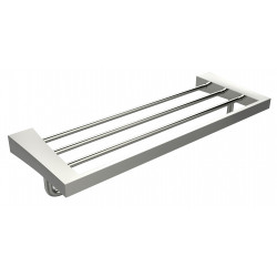 American Imaginations AI-34608 24.21-in. W Rectangle Stainless Steel Towel Bar Chrome