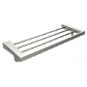 American Imaginations AI-34608 24.21-in. W Rectangle Stainless Steel Towel Bar Chrome