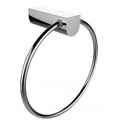 American Imaginations AI-34604 7.09-in. W Round Stainless Steel Towel Ring Chrome
