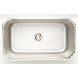 American Imaginations AI-34429 32-in. W CSA Approved Stainless Steel Kitchen Sink With 1 Bowl And 18 Gauge