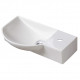 American Imaginations AI-28588 17.7-in. W Wall Mount White Bathroom Vessel Sink For 1 Hole Right Drilling