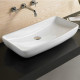 American Imaginations AI-28633 27.8-in. W Above Counter White Bathroom Vessel Sink For Wall Mount Wall Mount Drilling