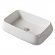 American Imaginations AI-28655 24-in. W Above Counter White Bathroom Vessel Sink For Wall Mount Wall Mount Drilling