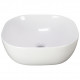American Imaginations AI-28667 16.3-in. W Above Counter White Bathroom Vessel Sink For Deck Mount Deck Mount Drilling