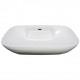 American Imaginations AI-28669 24-in. W Above Counter White Bathroom Vessel Sink For 1 Hole Center Drilling