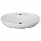 American Imaginations AI-28670 24.2-in. W Above Counter White Bathroom Vessel Sink For 1 Hole Center Drilling