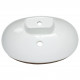 American Imaginations AI-28670 24.2-in. W Above Counter White Bathroom Vessel Sink For 1 Hole Center Drilling