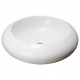 American Imaginations AI-28678 19.3-in. W Above Counter White Bathroom Vessel Sink For Wall Mount Wall Mount Drilling