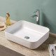 American Imaginations AI-28681 19.7-in. W Above Counter White Bathroom Vessel Sink For Wall Mount Wall Mount Drilling