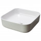 American Imaginations AI-28682 15.2-in. W Above Counter White Bathroom Vessel Sink For Wall Mount Wall Mount Drilling