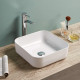 American Imaginations AI-28682 15.2-in. W Above Counter White Bathroom Vessel Sink For Wall Mount Wall Mount Drilling