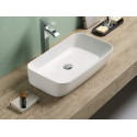 American Imaginations AI-29099 22.72-in. W Above Counter White Bathroom Vessel Sink For Deck Mount Deck Mount Drilling