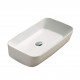 American Imaginations AI-29168 22.72-in. W Above Counter White Bathroom Vessel Sink For Wall Mount Wall Mount Drilling