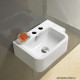American Imaginations AI-29424 17.5-in. W Wall Mount White Bathroom Vessel Sink For 3H4-in. Left Drilling