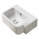American Imaginations AI-29425 17.5-in. W Above Counter White Bathroom Vessel Sink For 1 Hole Left Drilling