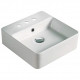 American Imaginations AI-28360 16-in. W Above Counter White Bathroom Vessel Sink For 3H8-in. Center Drilling
