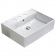 American Imaginations AI-28362 23.23-in. W Above Counter White Bathroom Vessel Sink For 3H8-in. Center Drilling