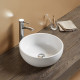 American Imaginations AI-28374 16.14-in. W Above Counter White Bathroom Vessel Sink For Wall Mount Wall Mount Drilling