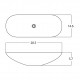 American Imaginations AI-28397 28.5-in. W Above Counter White Bathroom Vessel Sink For Deck Mount Deck Mount Drilling